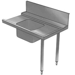 Electrolux Professional BHHPTBH14L PREWASH TABLE+BOWL+HOLE L> R 1400-HOOD T. (Code 865311)