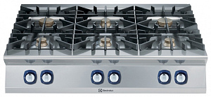 Electrolux Professional E9GCGL6C00 6-FLAMMEN-GAS-TISCHHERD 1200 MM (Code 391011)