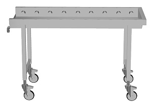 Electrolux Professional HSSRC14M Handling System für Spülmaschinen Fahrbare Rollenbahn, kurze Rollen (Code 863054)
