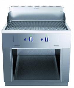 Electrolux Professional MBHDGBHDVO Modular Cooking Range Line thermaline 85 - Full Module Freestanding Gas Fry Top, 1 Side with Backsplash (Town Gas) (Code 593115)