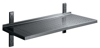 PERFORATED WALL SHELF W/BRACKETS 1400 MM (131908)