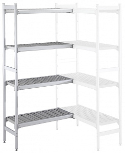 Electrolux Professional ACS1362 ALUM.CORNER SHELV.-POLY.TIERS-373X1366MM (137058)