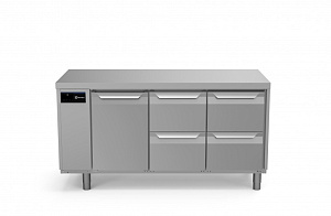 Electrolux Professional EH3RRABB REFR.COUNTER 440LT 1DR 4DRAWER REMOTE (Code 710047)