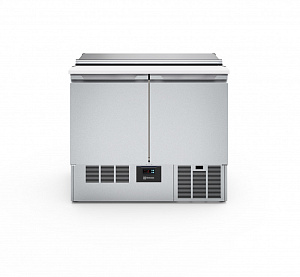 Electrolux Professional SAL25L2C9 Digital Undercounter Refrigerated Counter Saladette - 250lt, 2 Doors with lid and chopping board (R290) (Code 725107)