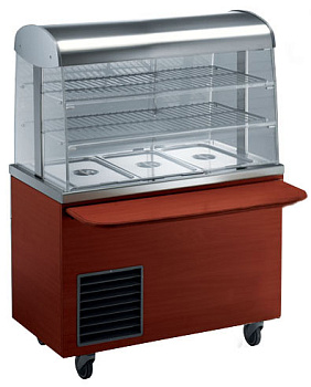 REFR.DISPLAY+OPEN WELL 3GN(CHERRY)1125MM (Code 320144)