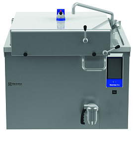 Electrolux Professional PPEN30EKEM Thermaline Elektro Rechteck-Druckkochkessel, 300lt für Hygienesockelaufstellung mit Aufkantung & Mischbatterie (Code 586683)
