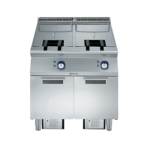 Electrolux Professional E9KKGDBAMEA 23+23LT EL.FRYER, 2 WELLS + 4X1/2 BASKETS (CODE 391338)