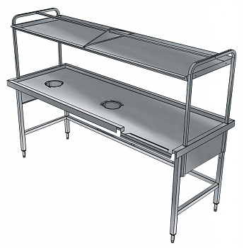 Electrolux Professional BHST2708L VORABRÄUMTISCH L>R 2700 MM X 800 MM (Code 865341)