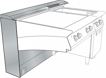 WALL TYPE SUPPORT W/SERVICE DUCT 2800 MM (Code 206213)