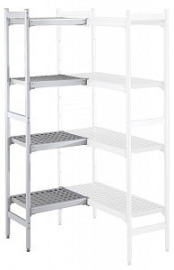 Electrolux Professional ACS830 ALUM.CORNER SHELV.-POLY.TIERS-373X834MM (Code 137051)