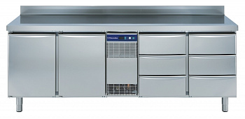 Electrolux Professional RCDR4M26U REF.COUNTER 590L,2 DOOR 6x1/3 DRAW+UPST. (Code 727086)