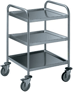 Electrolux Professional STR603WH 3-TIER SERVICE TROLLEY W/HANDLE 600 MM (Code 361202)