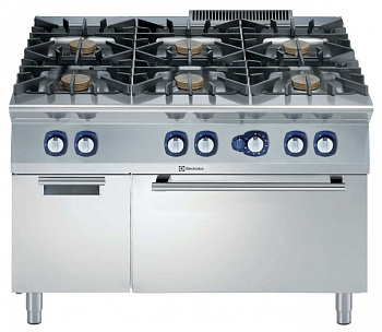 6-BURNER(10KW)GAS RANGE+OVEN+CUPB.1200MM (Code 391014)