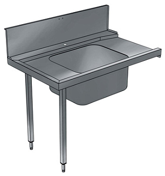 PREWASH TABLE+BOWL(600X500)L&gt R 1200-RACK (Code 865327)