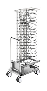 Electrolux Professional TRBA54PL2011C Küchenzubehör Bankettwagen mit Gestell für 54 Teller für 20 GN 1/1 SkyLine und Schockkühler/-Froster, 74mm Abstand (Code 922756)