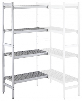 Electrolux Professional CLS1272 ALUM.CORNER SHELV.-POLY.TIERS-475X1276MM (Code 137076)