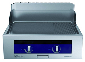 Electrolux Professional MCHOAAHOVO Modular Cooking Range Line thermaline 90 - Full Module Gas Fry Top with Mixed Plate, 1 Side (Town Gas) (Code 593326)