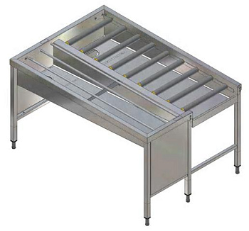 MANUAL SORT.TABLE,3BASK,L&gt R,1620MM-SIDE (Code 865078)