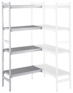 Electrolux Professional ACS1272 ALUM.CORNER SHELV.-POLY.TIERS-373X1276MM (137057)