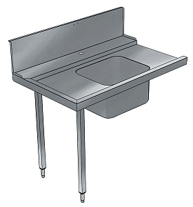 Electrolux Professional BHHPTB08L PREWASH TABLE W/BOWL L&gt R 800MM-HOOD TYPE (Code 865307)