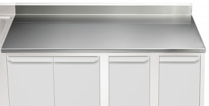 Electrolux Professional TPLA21A WORK TOP WITH UPSTAND 2100MM (121160)