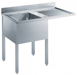 Electrolux Professional SLG12D SINK UNIT FOR DW 1 BOWL R/H DRAINER 1200 (Code 132519)