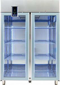 Electrolux Professional ESP142GRCG ecostore Premium 2 Glass Door Digital Refrigerator, 1430lt (+2/+10)  - R290 - UK Plug (Code 727967)