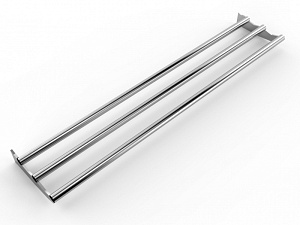 Electrolux Professional ZLTT16 S/S TUBULAR TRAY SLIDER (4 GN) (Code 856040)