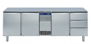 Electrolux Professional RCDR4M33T REF.COUNTER 590L,3DOOR 3x1/3 DRAW-NO TOP (Code 727083)