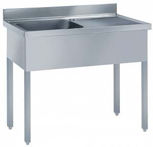 Electrolux Professional SL12D SINK UNIT 1 BOWL & R/H DRAINER 1200MM (Code 132456)