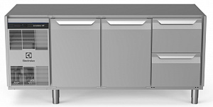 Electrolux Professional EH3H7AAB REFR.COUNTER 440LT 2DOOR 2DRAWER NO TOP (710036)