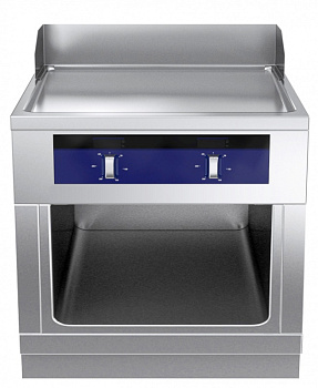 EL.FRYTOP,SMOOTH PL,1-SIDE,800X800X800H (Code 588372)