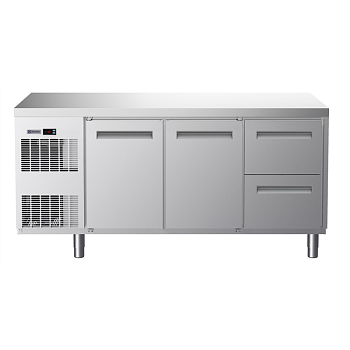 FREEZ.COUNTER 440L 2xDOOR 2x1/2DRW CU_LFT GALV (CODE 710404)