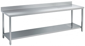 Electrolux Professional STLA17 WORK TABLE + SHELF + UPSTAND 1700MM (132419)