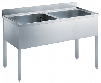Electrolux Professional SLP216 SOAKING SINK UNIT 2 BOWLS 1600MM (Code 132543)