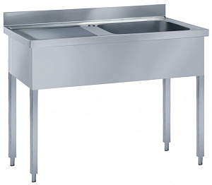 Electrolux Professional LG1416SXP SPÜLTISCH MIT 1 BECKEN RECHTS 1400 MM (Code 132352)