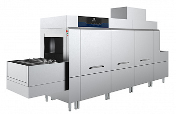 Warewashing Flight Type dishwasher, 1 tank, 5200 dishes/h, electric, 950mm loading, 1300mm unloading, 1 Dryer (Code 520711)
