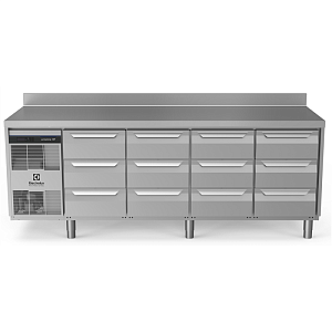 Electrolux Professional EH4H3CCCC REFR.COUNTER 590L 12x1/3DRW W/SPLBACK CU_LFT GALV (CODE 710091)