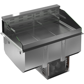DROP-IN REFRIGERATED WELL, VENTILATED, 1 REF. SHELF AND 1 NEUTRAL SHELF, 3GN (CODE 341051)