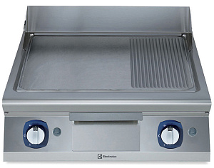 Electrolux Professional E9FTGHSP0C GAS FRYTOP(16KW)SMOOTH+RIBB.SLOPED 800MM (Code 391059)