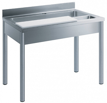 Electrolux Professional TLV1210E GEMUESEPUTZTISCH MIT BECKEN 1200 MM (Code 133590)