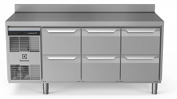 Electrolux Professional EH3H3BBB REFRIGER.COUNTER 440LT 6DRAWER UPSTAND (Code 710054)