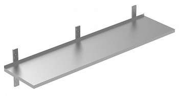 SOLID WALL SHELF WITH BRACKETS 1600 MM (134152)