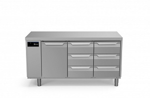 Electrolux Professional EH3RRACC REFR.COUNTER 440LT 1DR 6x1/3DRAWER (Code 710051)