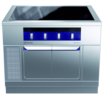 Electrolux Professional MCJDEAJ9AO Modulare Großküchengeräteserie thermaline 90 -Vollflächen-Induktionskochfeld auf Schrankunterbau, 4 Zonen, einseitig bedienbar - H2 (Code 589692)