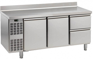 Electrolux Professional HB2P2CU 2 DOOR+2x1/2 DRAW. REF.TABLE+SPLASHB.-2C (Code 728532)