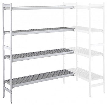 Electrolux Professional ACS2372 ALUM.CORNER SHELV.-POLY.TIERS-373X2376MM (Code 137066)