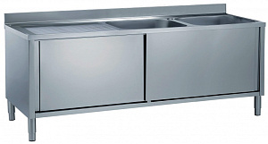 Electrolux Professional ML2S1817L SPÜLENSCHR. 2BECKEN 500X500,ABL.LI. 1800 (Code 133047)