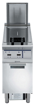 Electrolux Professional E9KKHQBAMCG Modulare Großküchengeräteserie 900XP Ein Becken Gasfritteuse 23 Liter Elektronisch gesteuert (Code 391375)