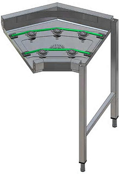 45° CURVE FOR CORD CONVEYOR (BASKETS) (Code 865056)